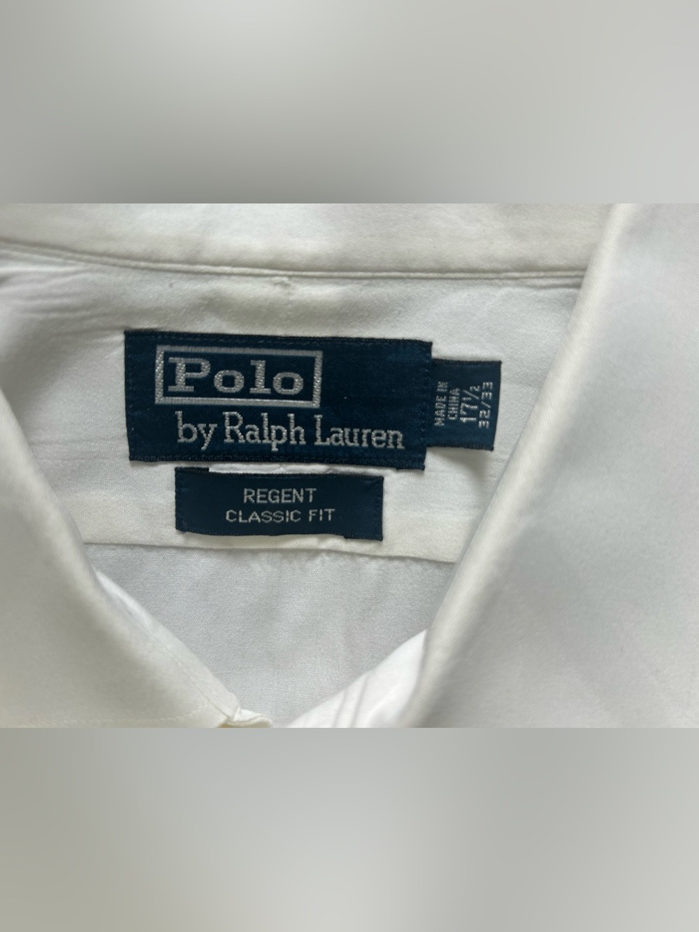 Polo Ralph Lauren Regent Classic Fit Dress Shirt White 17.5 32/33